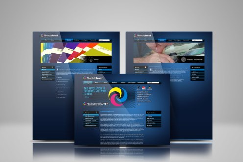 Absolute-Proof website 2008 redesign
