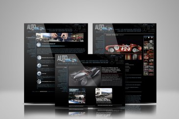 Auto Restorations’ web design showcase