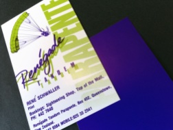Renegade Tandem Parapente logo and business card