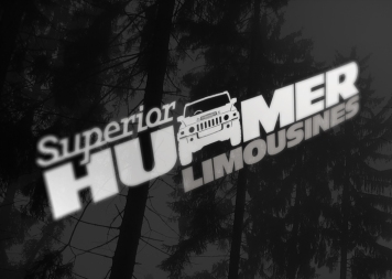 Superior Hummer Logo on side of gloss black vehicle closeup