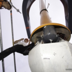 Zephyrometer wind sculpture reinstallation