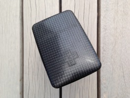 A pocket-size showcase brochure in a custom carbon fibre clam for the kinetic sculptures of Phil Price