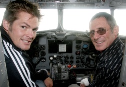 Trust patron Richie McCaw smiling in the pilot’s seat of the Southern DC3.