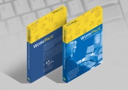 WorkPace Ergonomic resting software draft packaging concept 3D digital rendering.